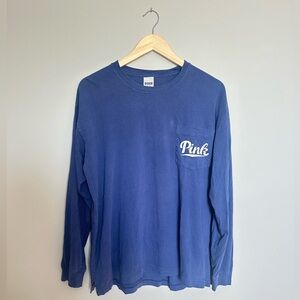 PINK Victoria's Secret Navy Long Sleeve Tee